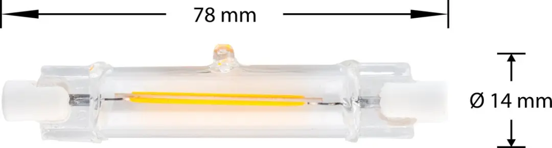 Groenovatie R7S LED Lamp 5W - 6 Stuks - Warm Wit - Dimbaar