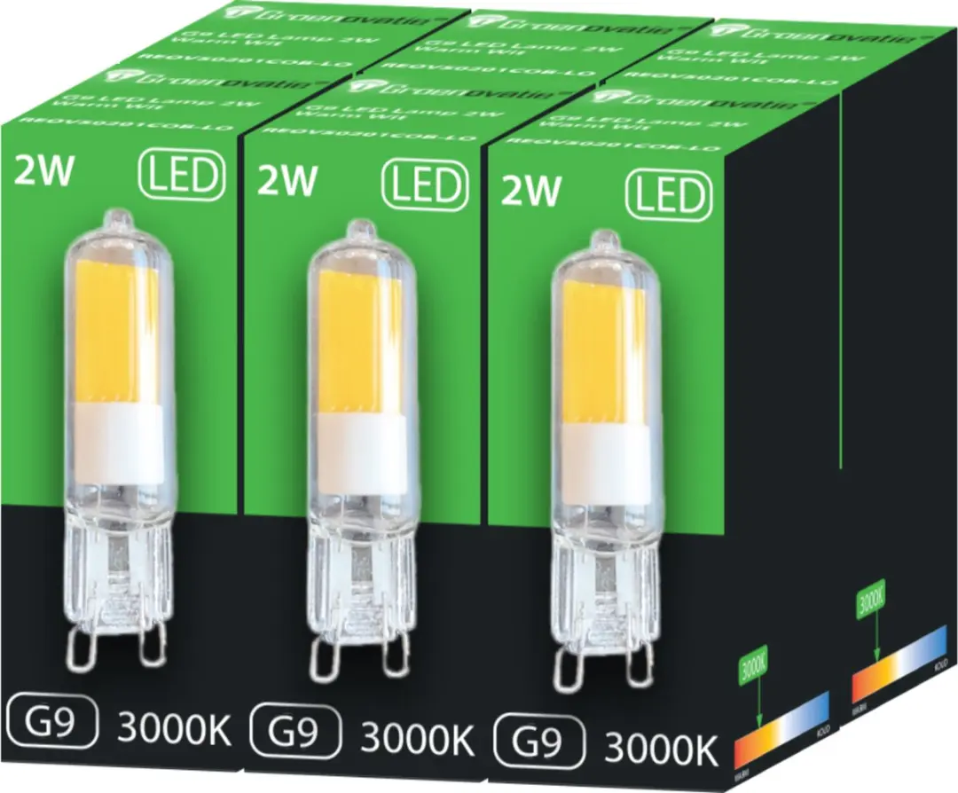 Groenovatie LED Lamp G9 2W COB - 6 Stuks - afbeelding 6 van 6