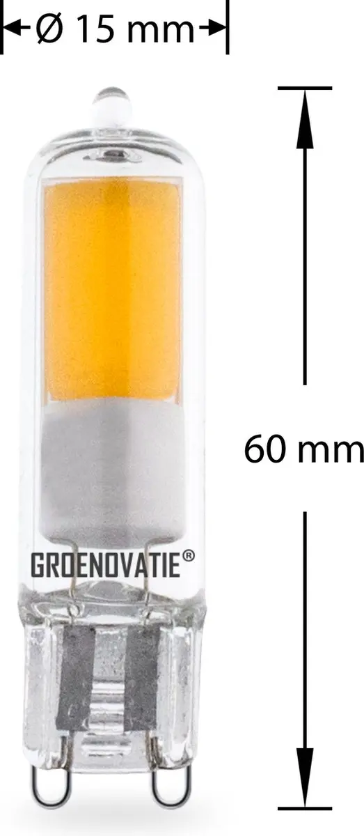 Groenovatie LED Lamp G9 2W COB - 6 Stuks