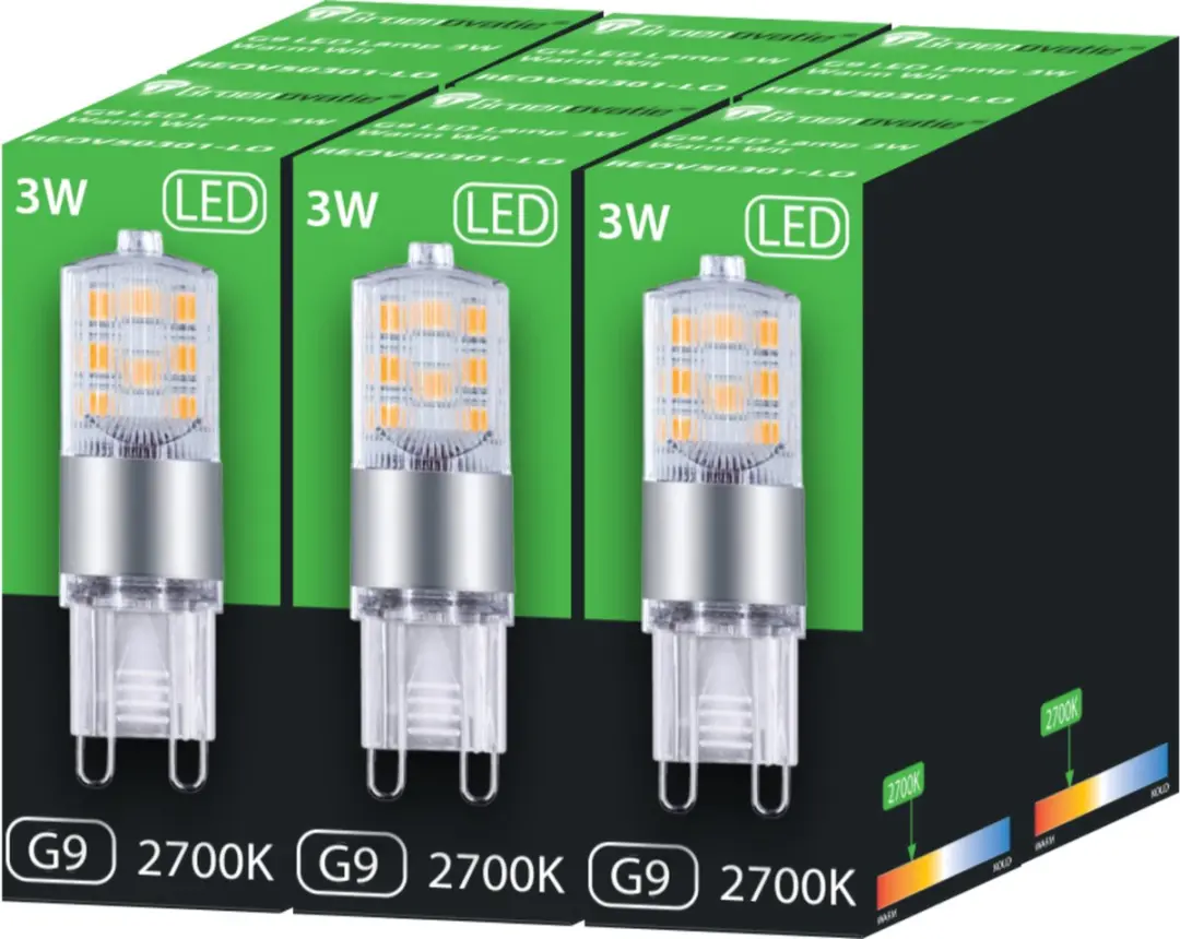 Groenovatie LED Lamp G9 3W Warm Wit - 6 Stuks - afbeelding 6 van 6