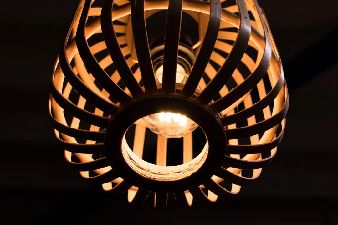Groenovatie Bamboe Hanglamp Rotan - ⌀22 cm - afbeelding 6 van 6