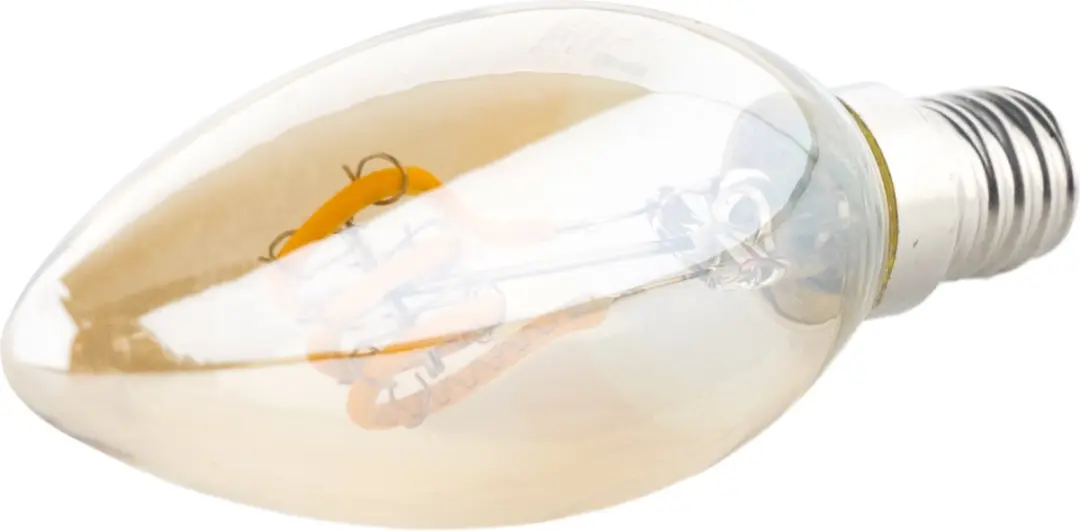 Groenovatie E14 LED Filament Kaarslamp 4W - 6 Stuks - Goud - Extra Warm Wit - afbeelding 6 van 6