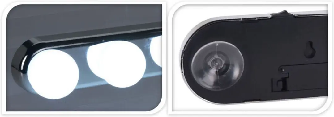 Koopman Vilde Spiegelverlichting 4 LED Zuignap - Meerkleurig - afbeelding 2 van 6