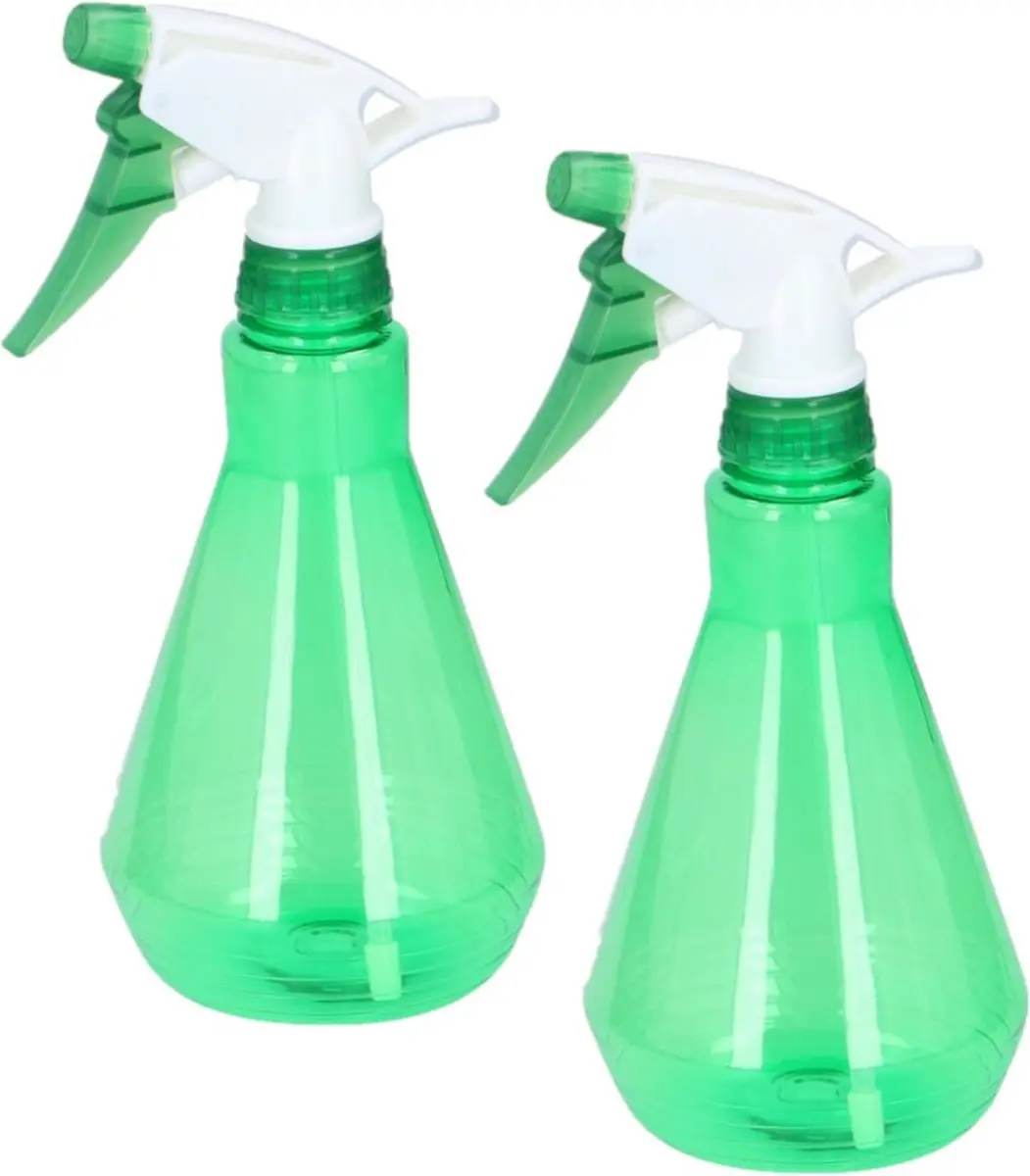 2x stuks plantenspuiten groen 500 ml kunststof