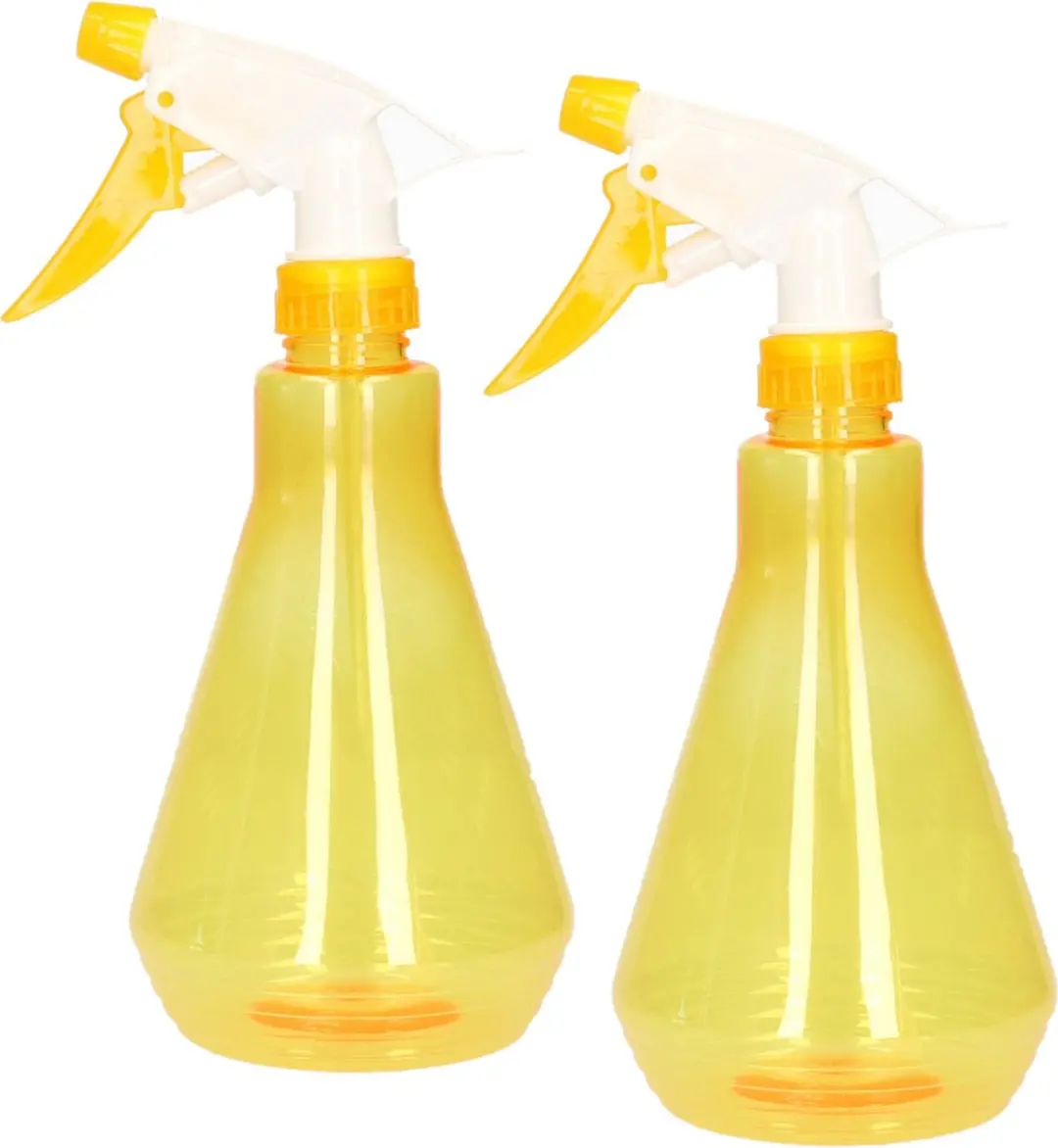 2x stuks plantenspuiten geel 500 ml kunststof