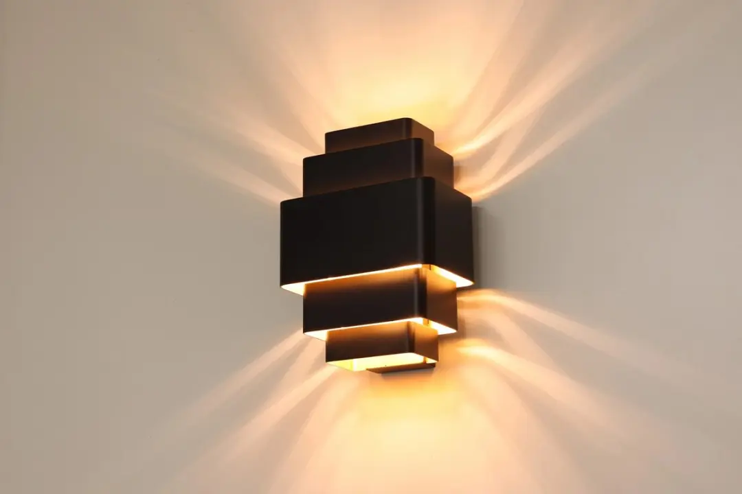 Artdelight Wandlamp 3xG9 28cm - Zwart/Goud