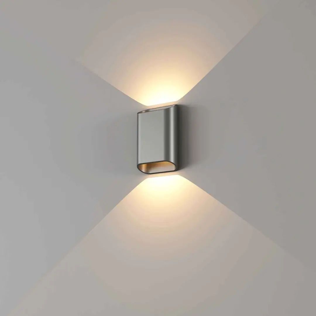 Artdelight Wandlamp Diaz S Gun Metal - 2 Lichtpunten