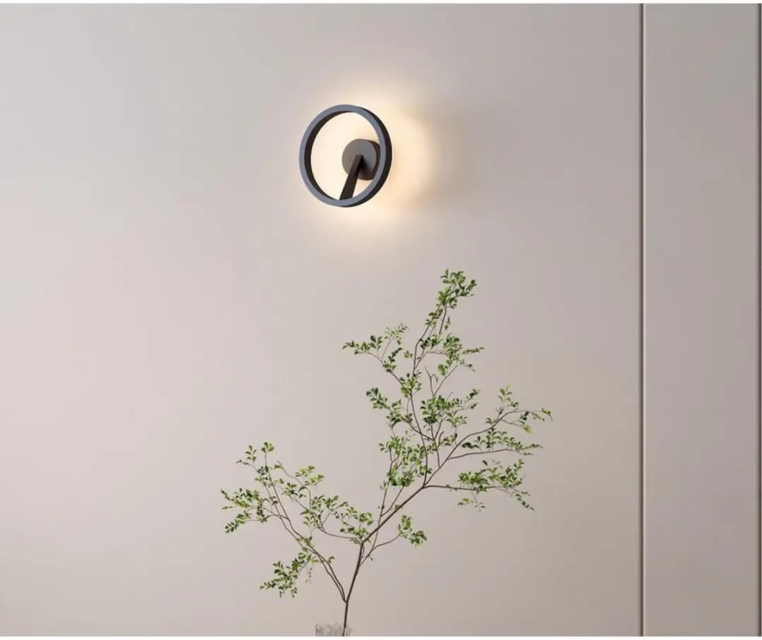 Artdelight Oregon Wandlamp LED - Ø22cm - Zwart