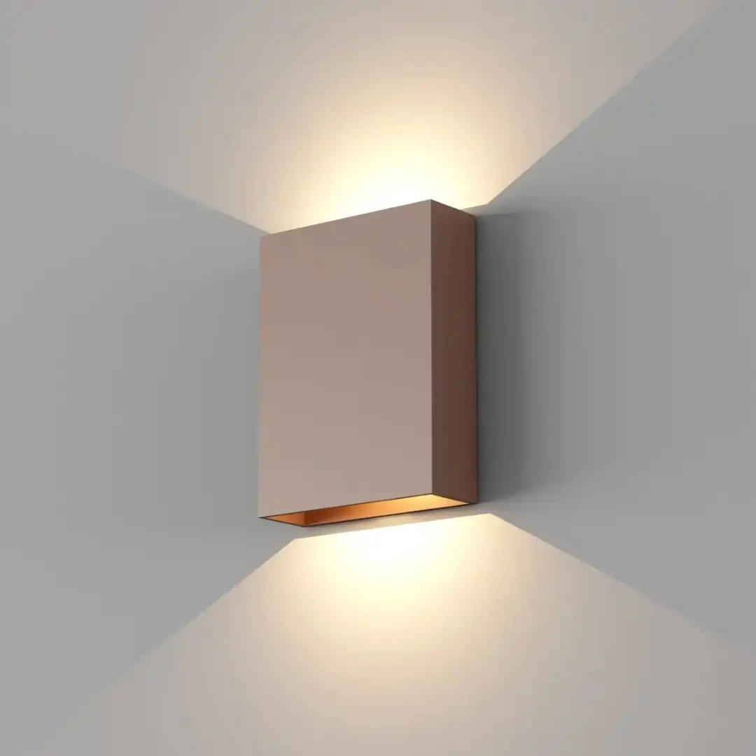 Artdelight Wandlamp Memphis H 16cm - Koper/Brons