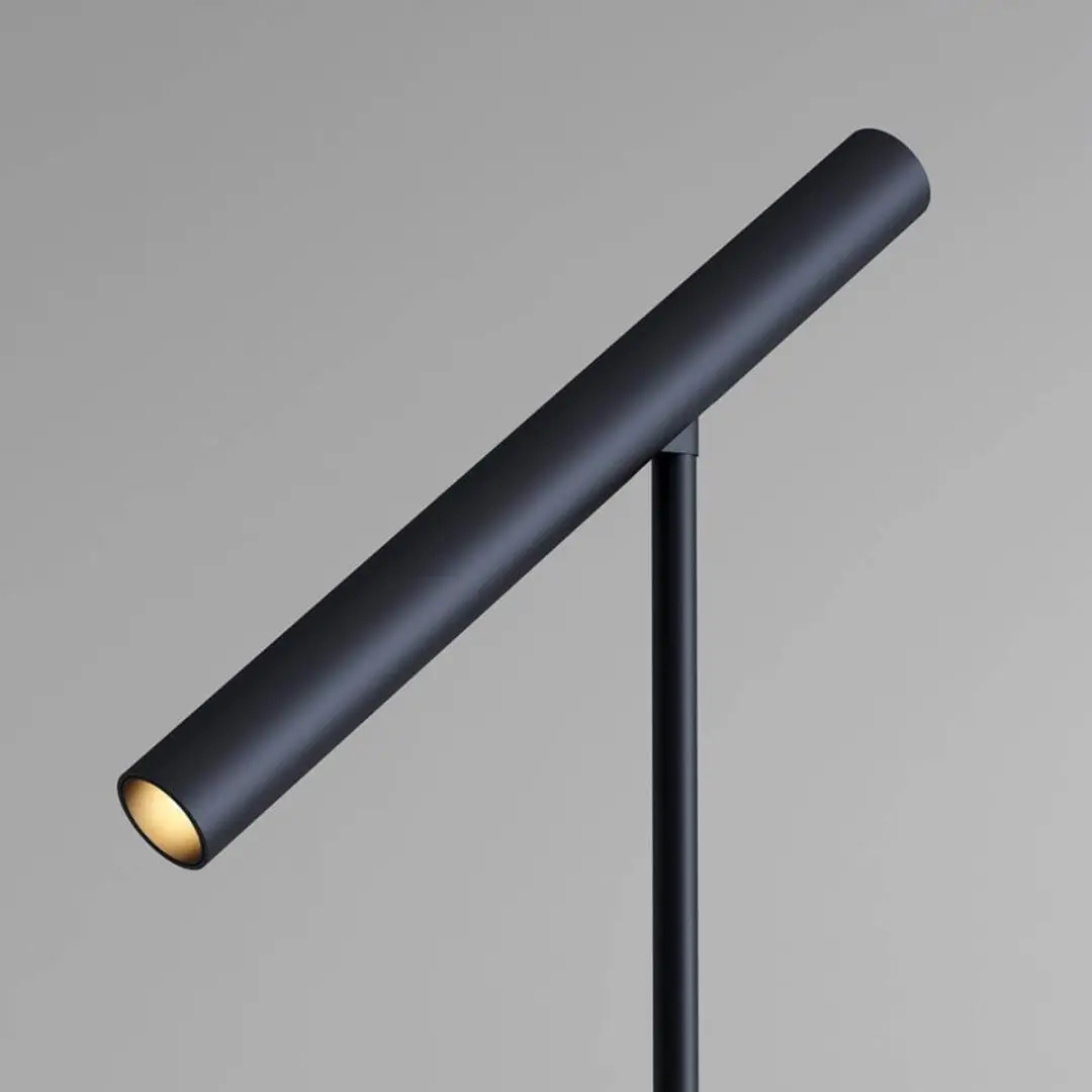 Artdelight Kansas Vloerlamp - 6W Warm Wit - Zwart