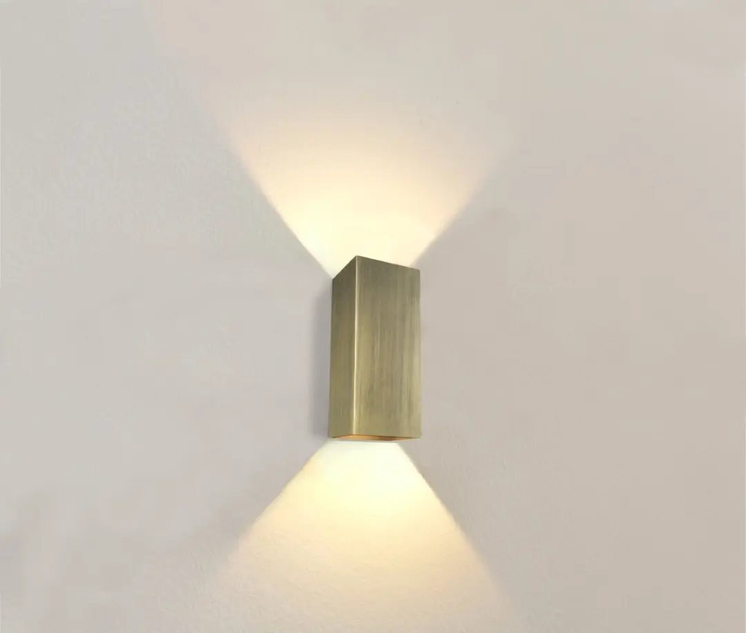 Artdelight Wandlamp Dante XL 2x10W - Antiek brons