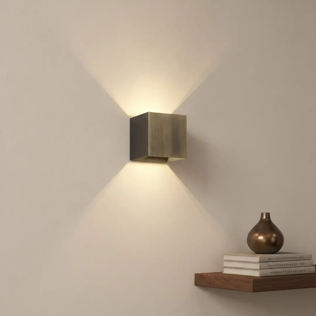 Artdelight Gymm Wandlamp 33W - Antiek brons