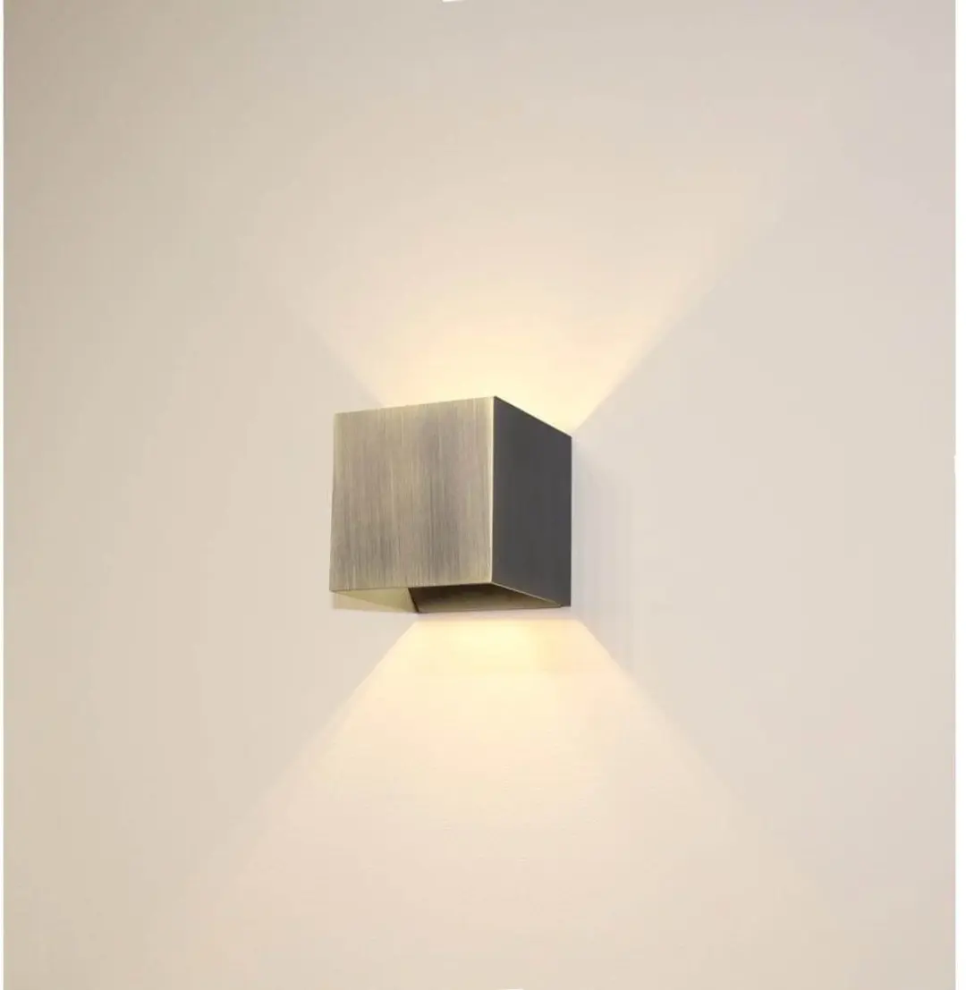 Artdelight Gymm Wandlamp 33W - Antiek brons
