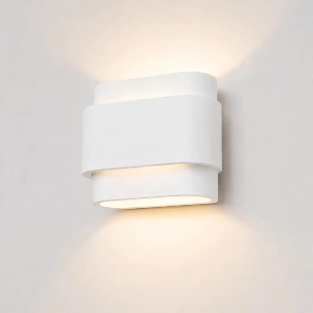 Artdelight Wandlamp Metz 20cm - 2 Lichtpunten - Wit