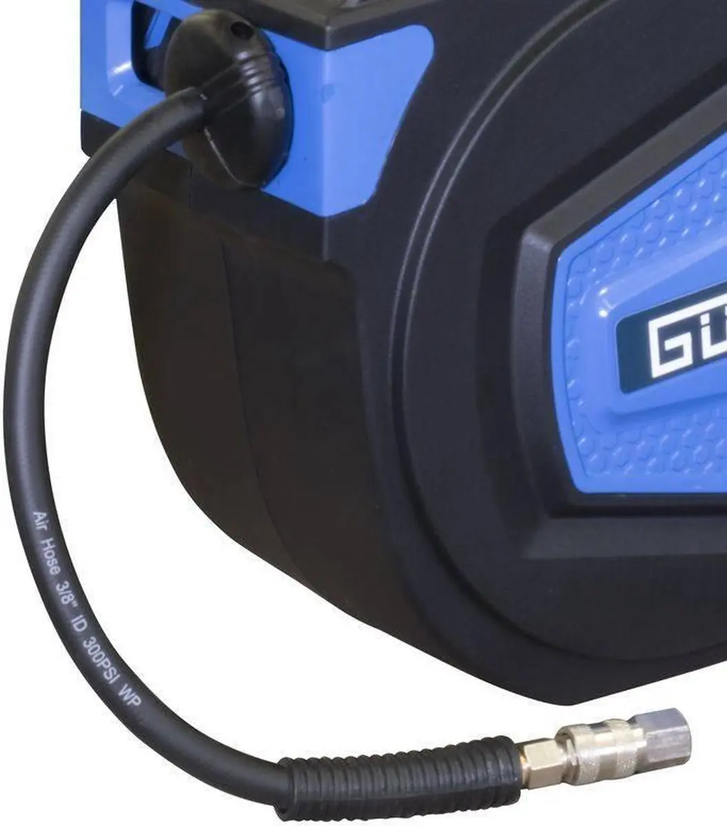 Güde Automatische Slanghaspel 15m - Blauw/Zwart - afbeelding 6 van 6