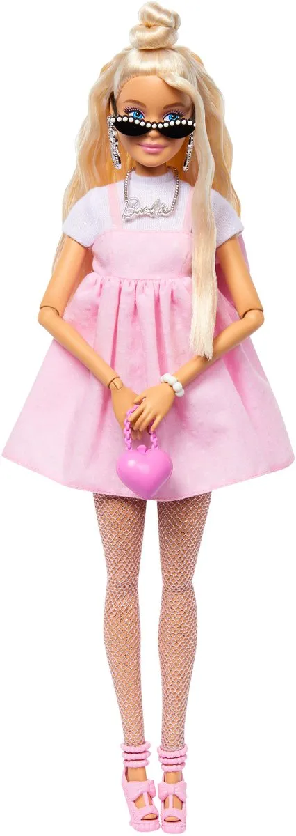 Barbie HYV27 Pastelroze Babydolljurk
