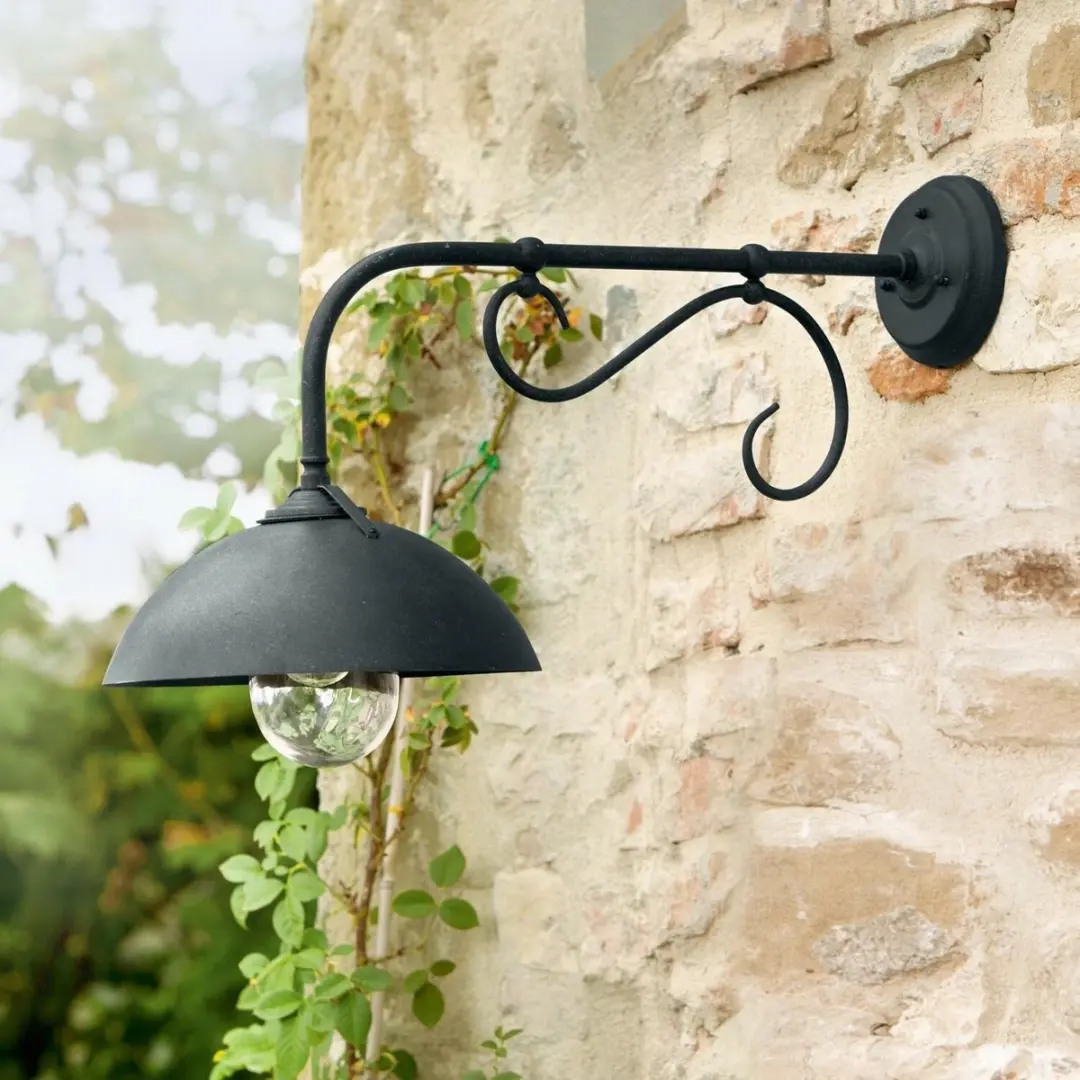 Loberon Lupia Wandlamp - 25W - Zwart