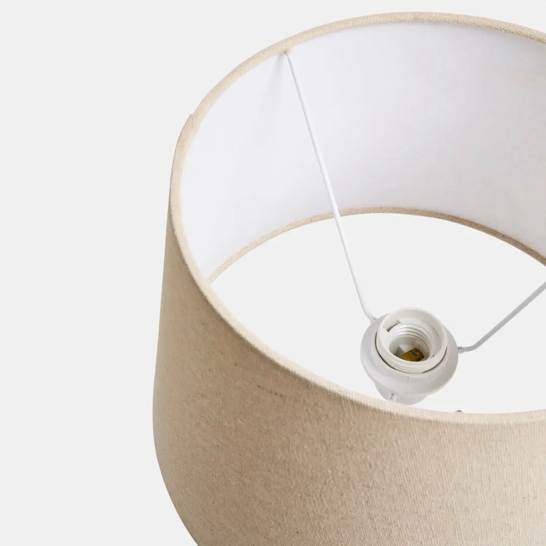 Loberon Kestrell Tafellamp - 25W - Crème