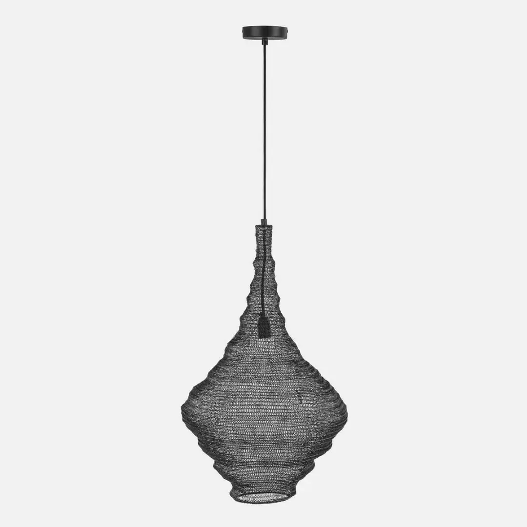 Loberon Nalira Hanglamp - Ø44cm - Zwart