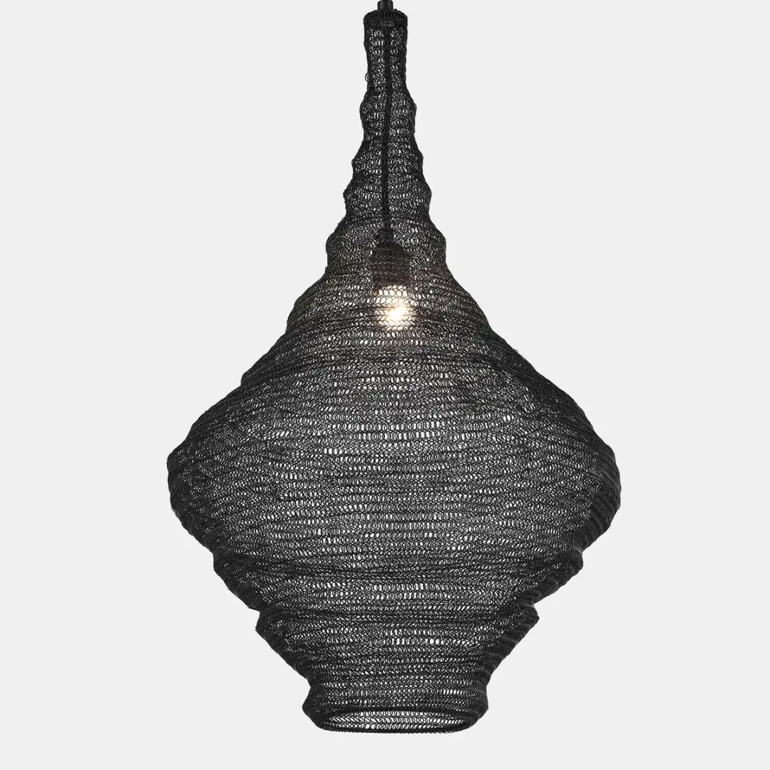 Loberon Nalira Hanglamp - Ø44cm - Zwart