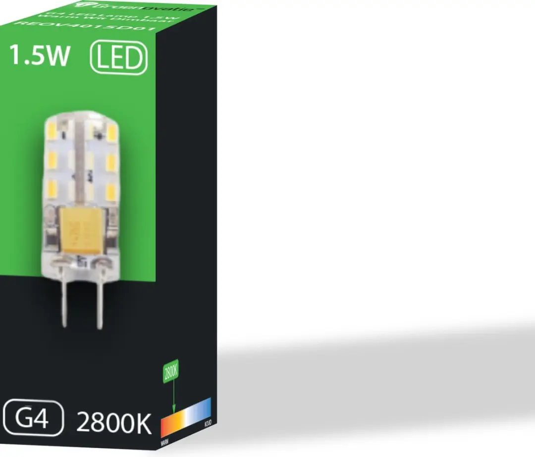 Groenovatie LED Lamp G4 1.5W Warm Wit Dimbaar