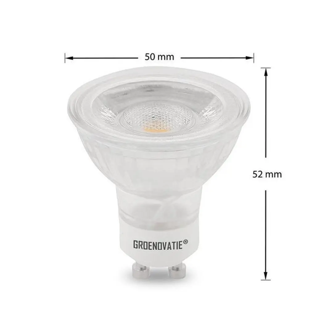 Groenovatie LED Spot GU10 3W - Warm Wit - 2800K - 52x50mm