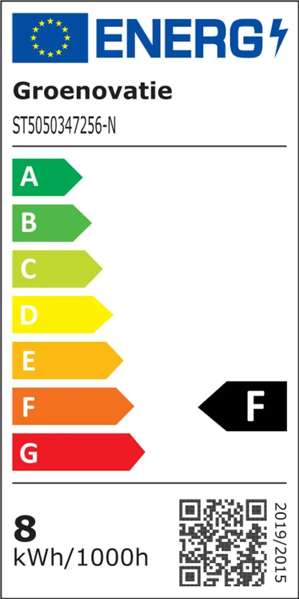Groenovatie LED Strip Neon Flex 6000K 8W/m - 5m - IP67 Koel Wit