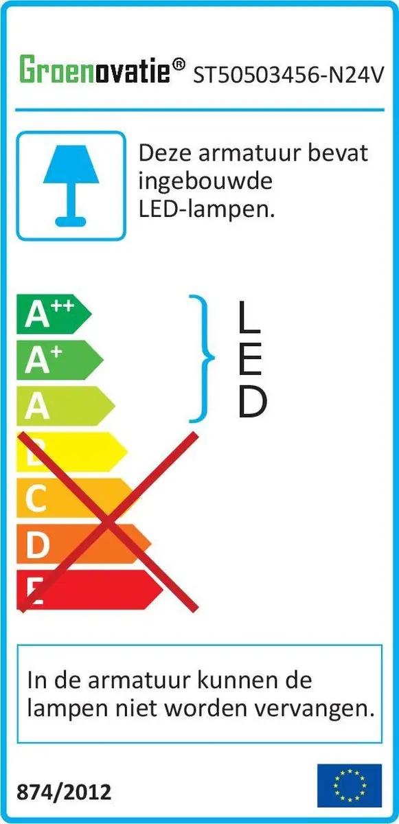 Groenovatie RGB LED Neon Flex 24V - 1m - 8W/m - IP65