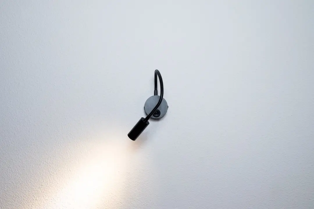 Groenovatie LED Wandlamp 3W Flexibel Warm Wit - Zwart