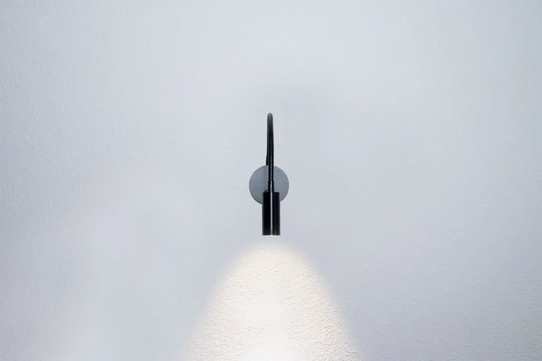 Groenovatie LED Wandlamp 3W Flexibel Warm Wit - Zwart