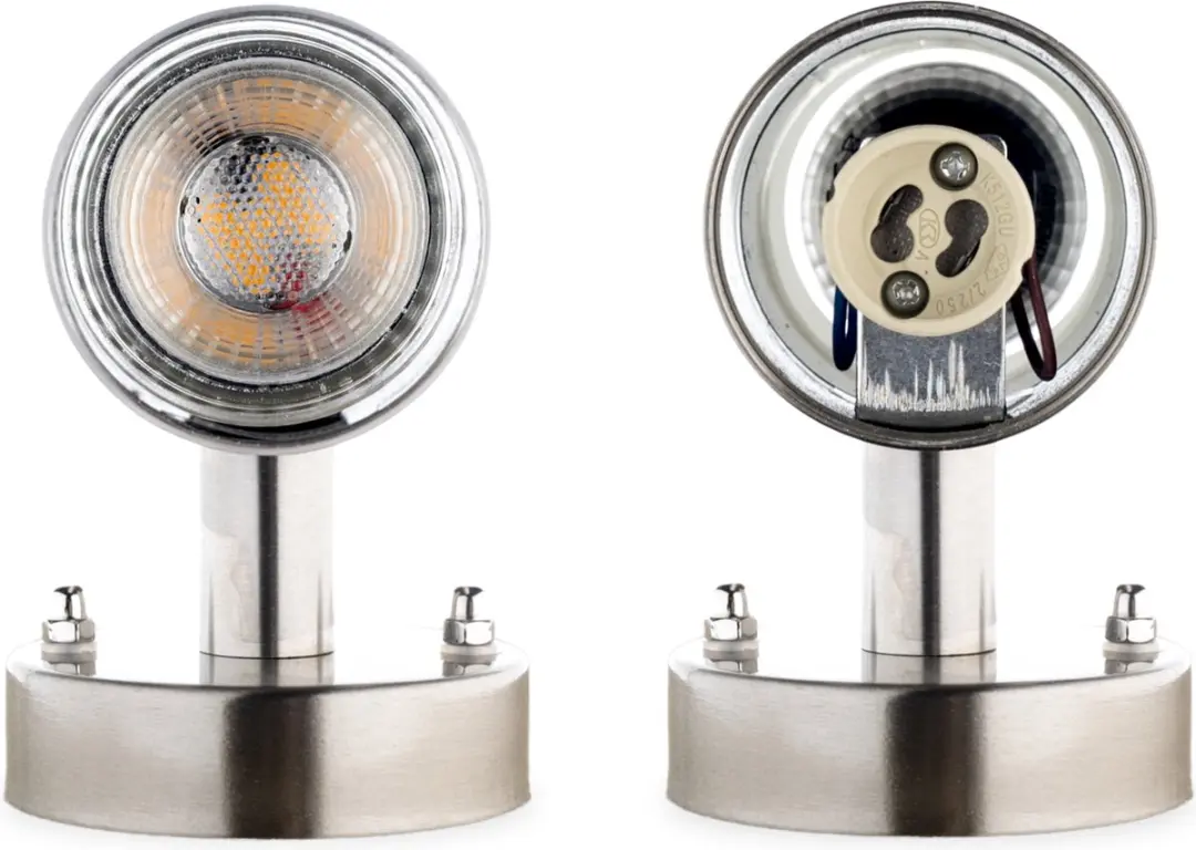 Groenovatie Wandlamp Up & Down RVS - 2x GU10 IP44