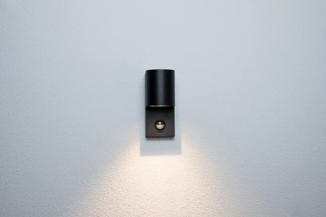 Groenovatie Wandlamp Down met Sensor GU10 - Mat Zwart