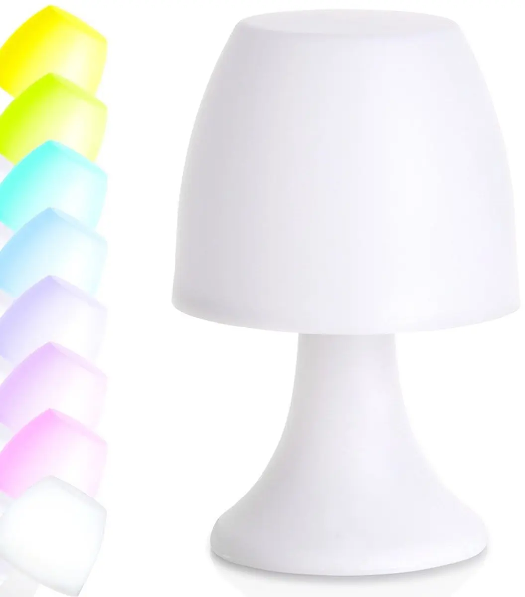 Tafellamp LED 6 verschillende kleuren
