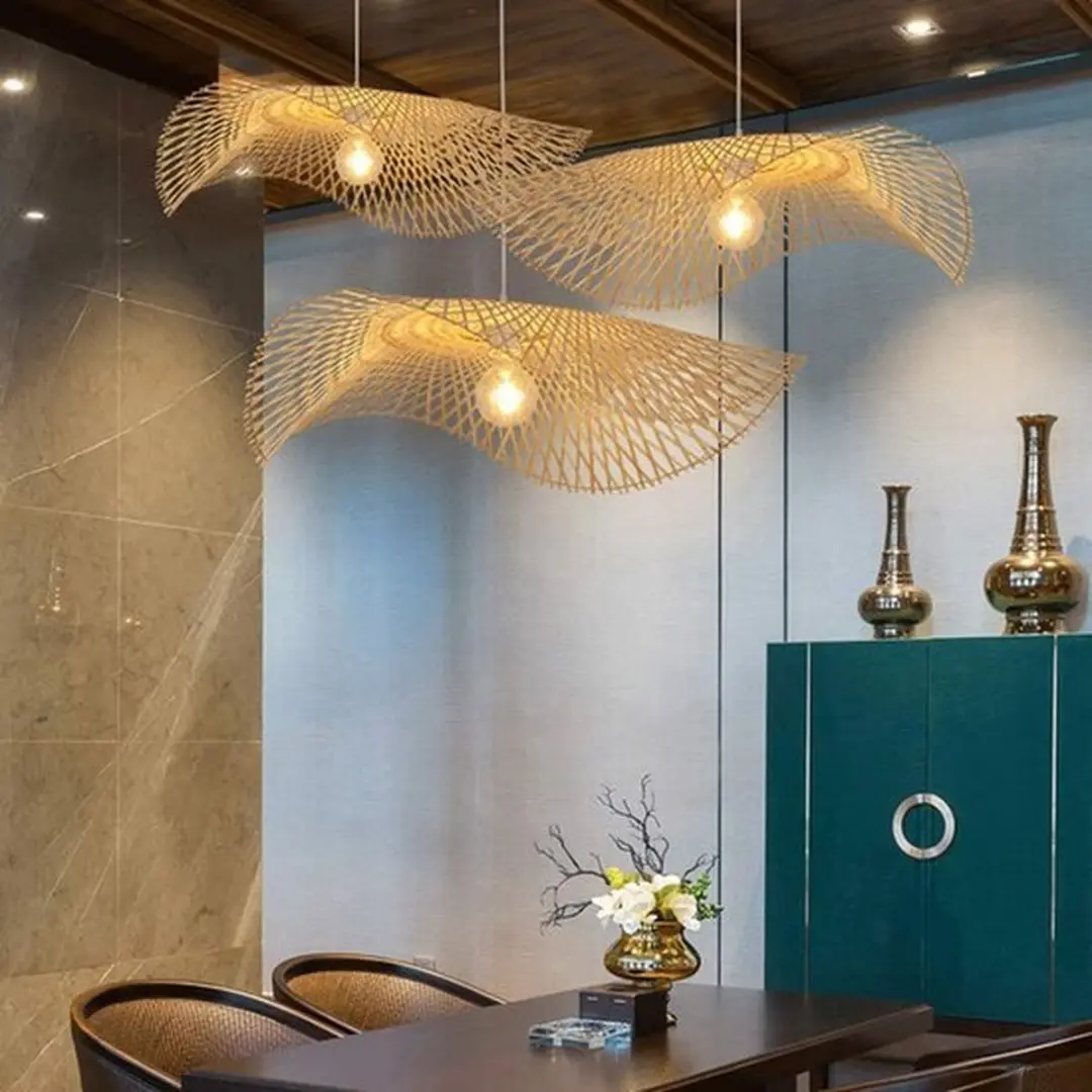Groenovatie Bamboe Hanglamp XL - ⌀100 cm - Naturel