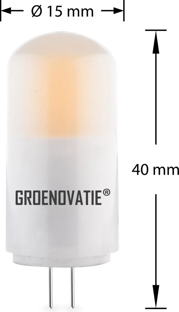 Groenovatie G4 LED Lamp 3W - COB - Warm Wit - 6 Stuks