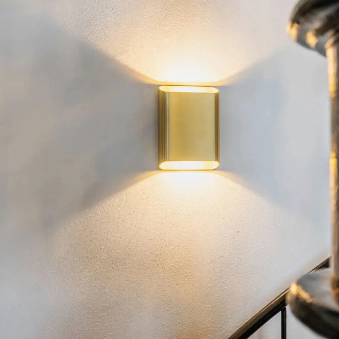 Artdelight Wandlamp Diaz S Goud - 2 Lichtpunten