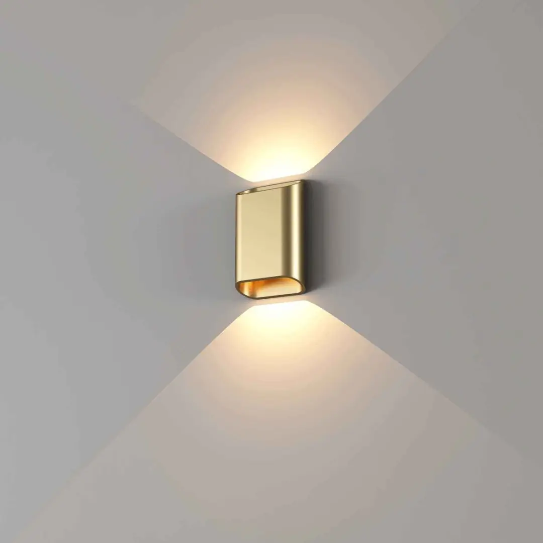 Artdelight Wandlamp Diaz S Goud - 2 Lichtpunten