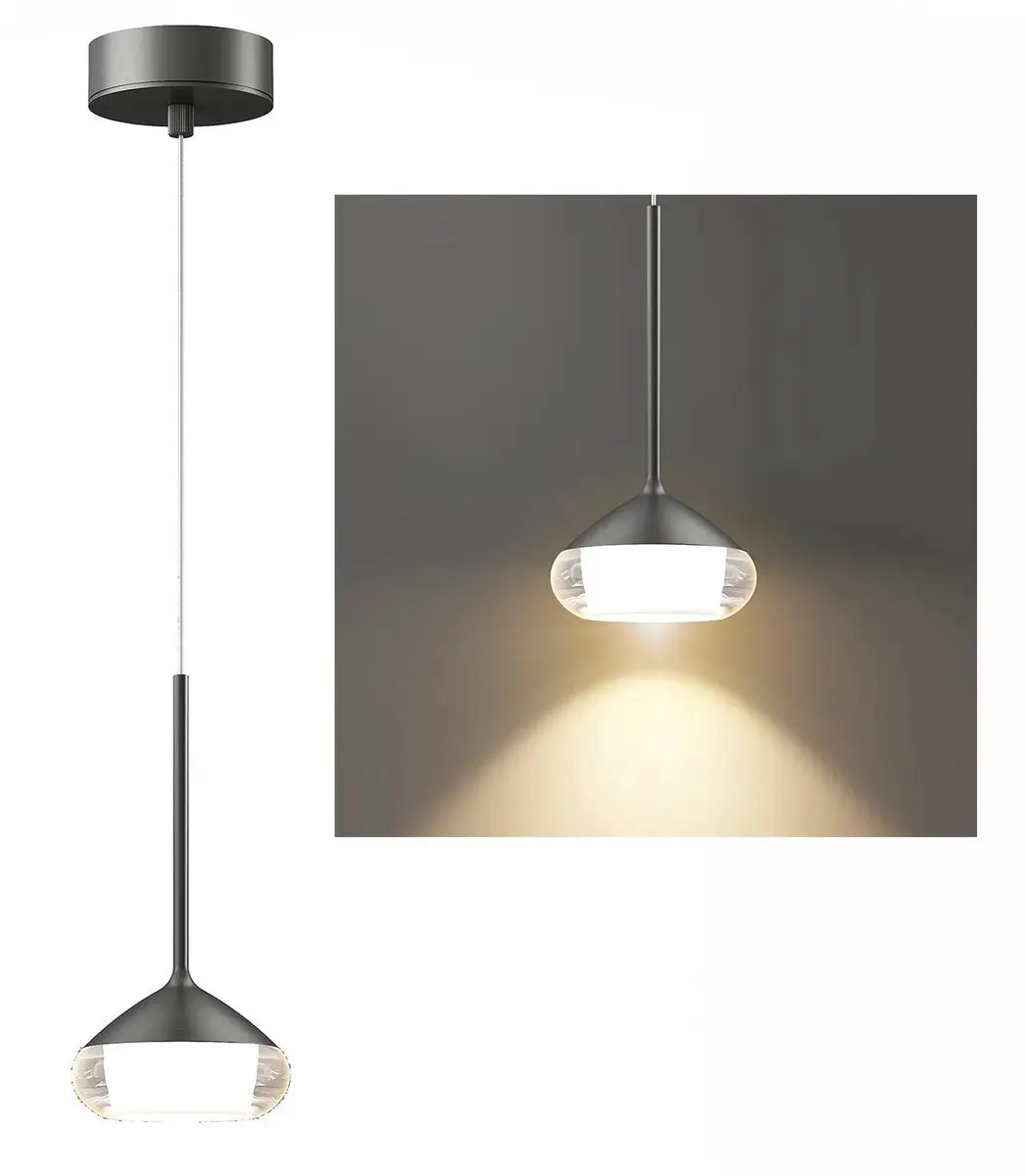 Artdelight Phoenix Hanglamp - Ø12cm Mat chroom