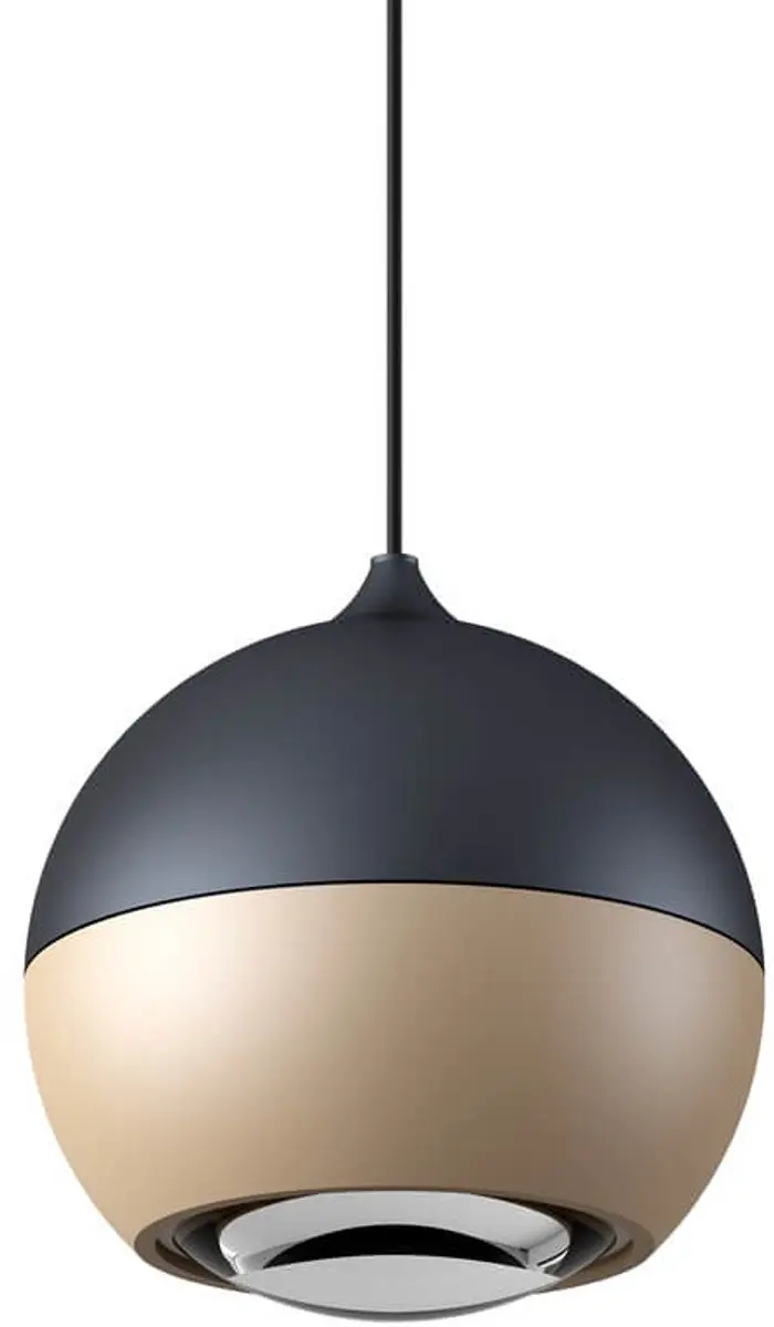 Artdelight Hanglamp Miami Zwart Ø10cm - Warm wit licht