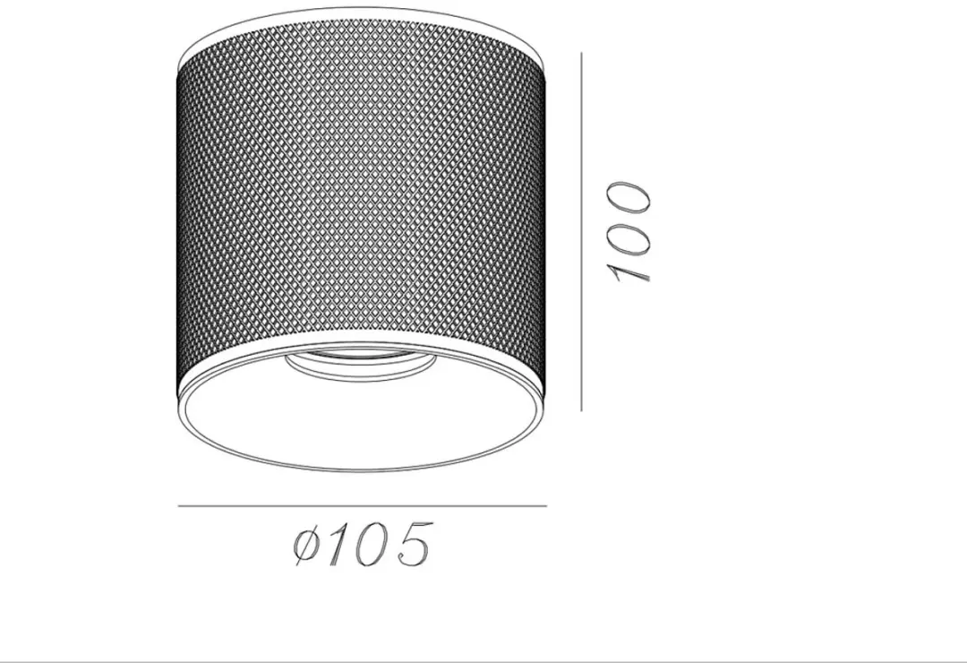 Artdelight Plafondlamp Costa GU10 - 10,5cm - Koper