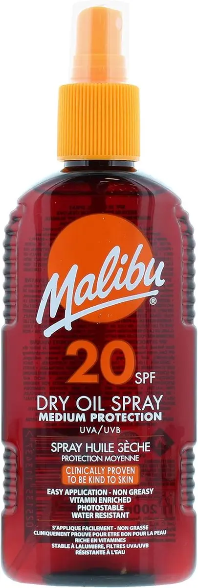 Malibu Sun SPF20 Droogolie Spray 200ml