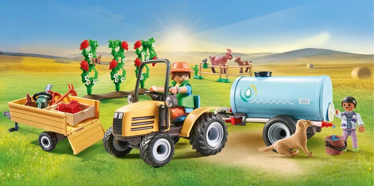Playmobil Country Tractor met aanhanger 71442 - Meerkleurig