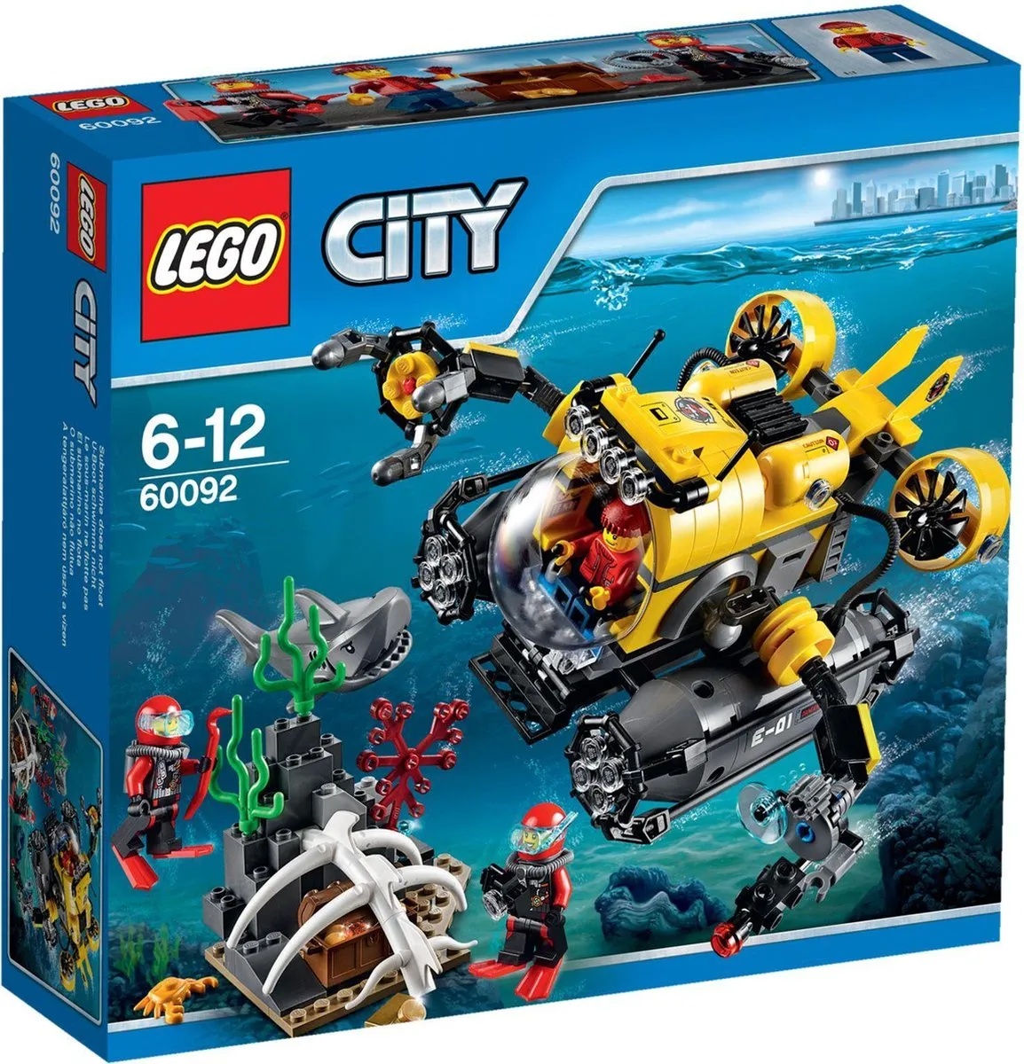 LEGO City Diepzee Duikboot 60092