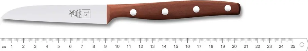 Robert Herder K1 Schilmes/Groentemes Carbonstaal - Lemmet 9cm Pruimenhout