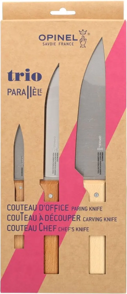 Opinel Parallèle Messenset 3-delig 001838 - Bruin - afbeelding 4 van 6