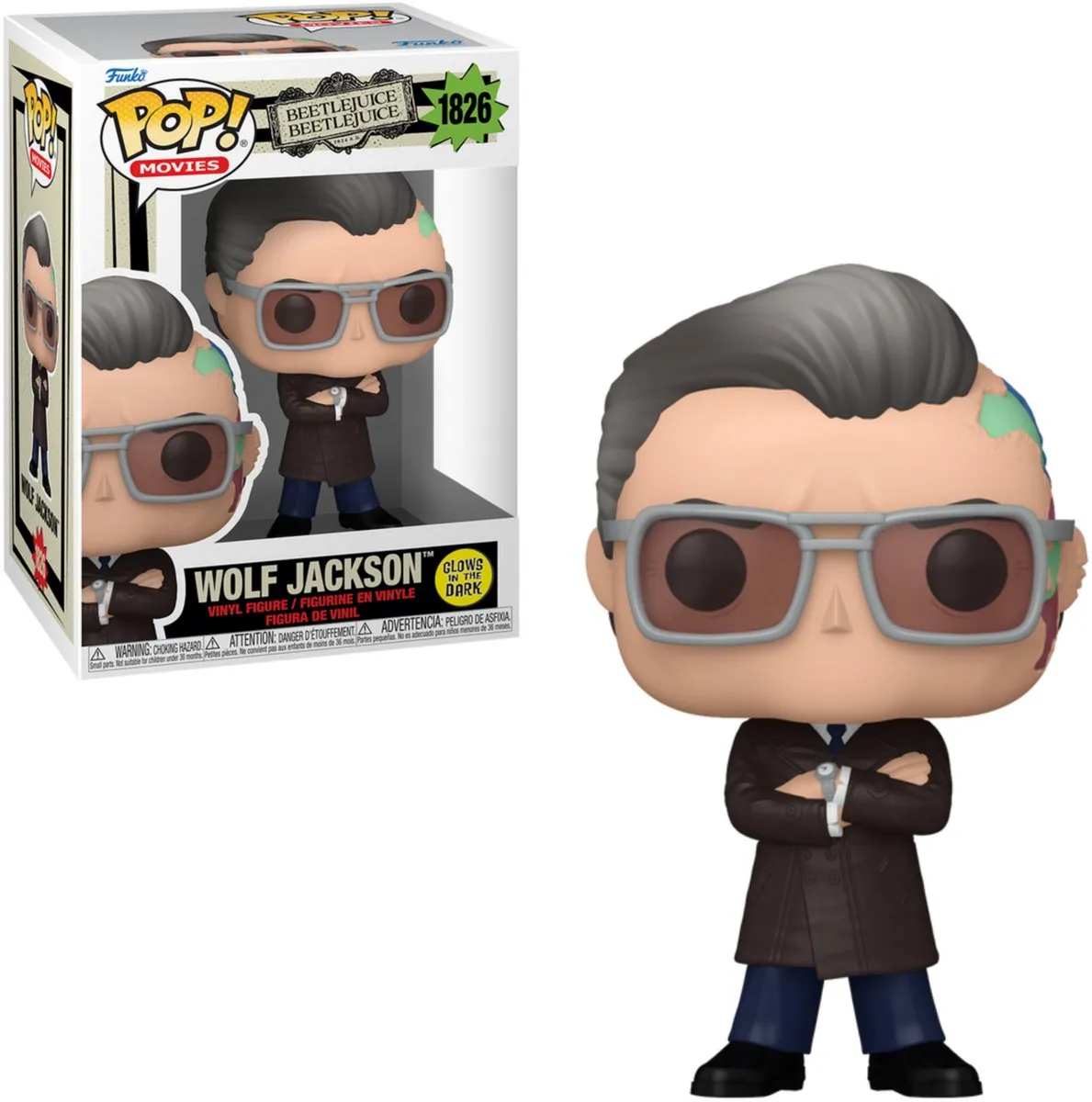 Funko Pop! Movies Beetlejuice Wolf Jackson #1826 Glow in the Dark