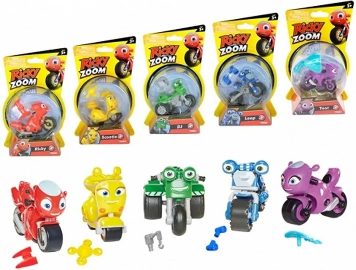 Tomy Scootie Zoom Core Racers - Geel