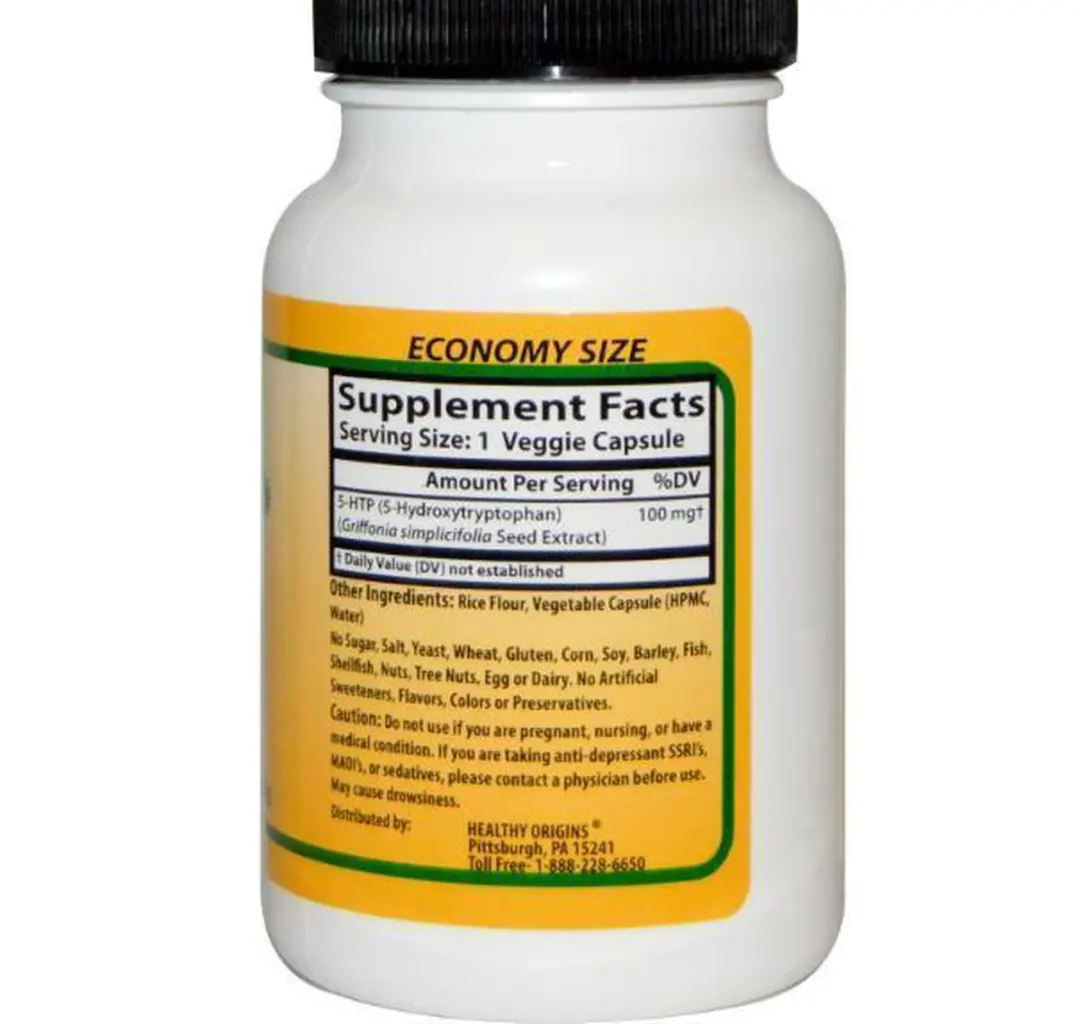 Healthy Origins 5-HTP 100mg Capsules - 120 Stuks