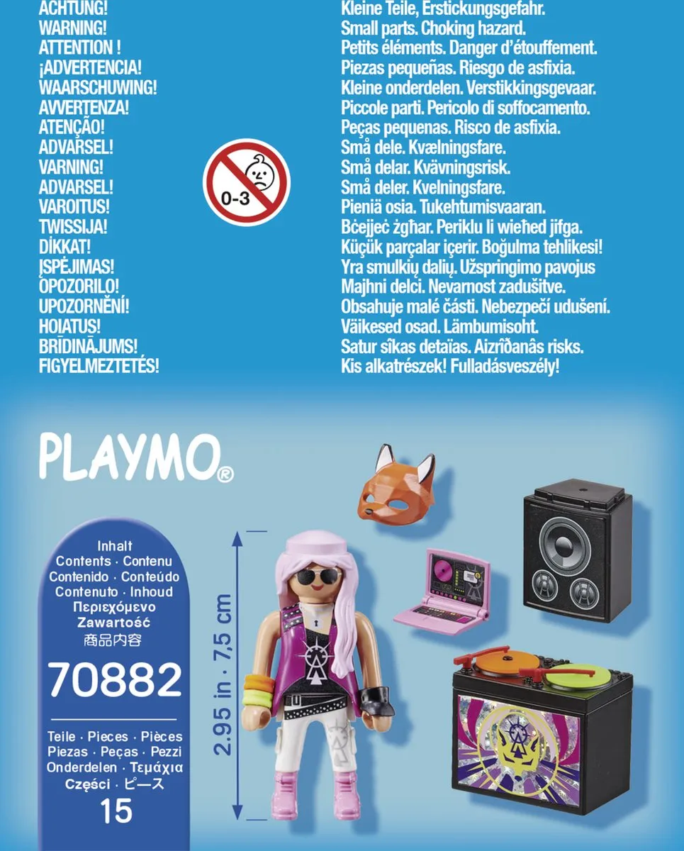 Playmobil Special Plus DJ met draaitafel 70882 - Multicolor - afbeelding 6 van 6