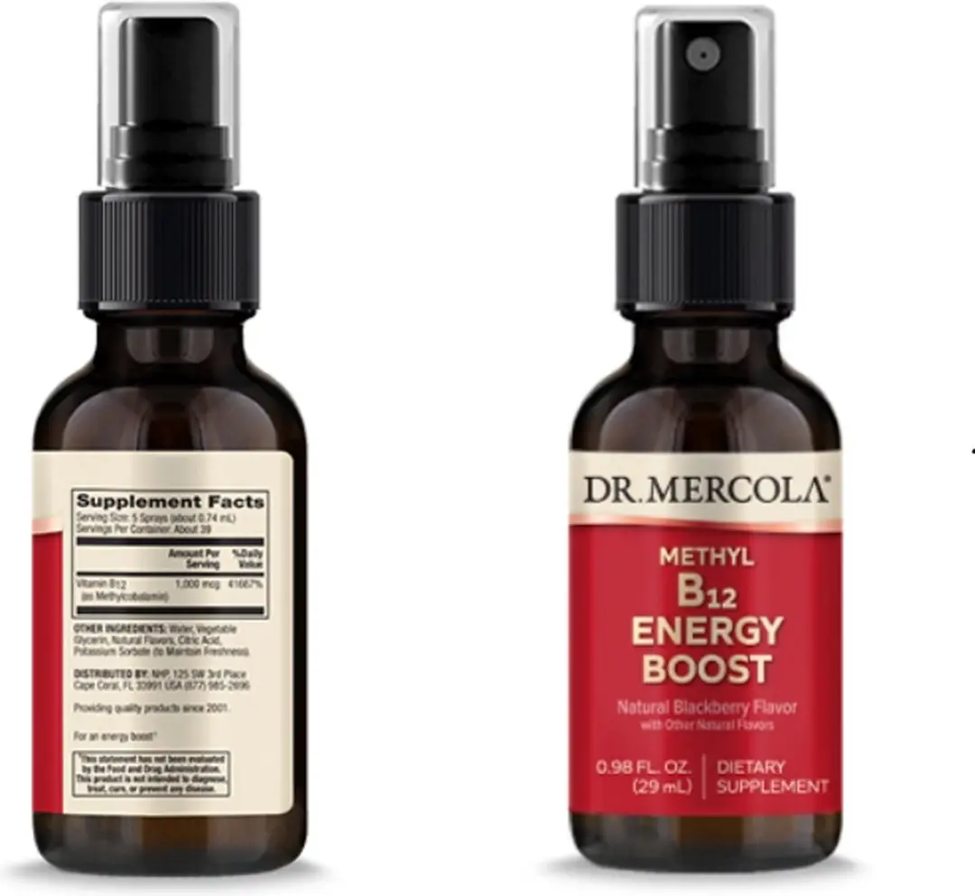 Dr. Mercola Methyl B12 Energy Boost 25ml